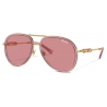 Versace - Occhiale da Sole Pilot Medusa Roller - Oro Rosa - Occhiali da Sole - Versace Eyewear