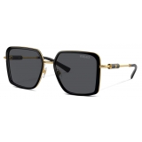 Versace - Medusa Roller Squared Sunglasses - Black Gold - Sunglasses - Versace Eyewear