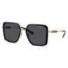 Versace - Medusa Roller Squared Sunglasses - Black Gold - Sunglasses - Versace Eyewear