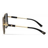 Versace - Occhiale da Sole Squadrati Medusa Roller - Nero Oro - Occhiali da Sole - Versace Eyewear