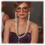 Linda Farrow - Occhiali da Sole Natalia Oversized in Corno - LFL1210C3SUN - Linda Farrow Eyewear