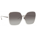 Linda Farrow - Natalia Oversized Sunglasses in White - LFL1210C4SUN - Linda Farrow Eyewear