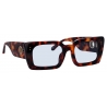 Linda Farrow - Nieve Rectangular Sunglasses in Tortoiseshell Blue - LFL1297C6SUN - Linda Farrow Eyewear