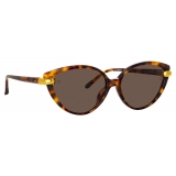 Linda Farrow - Palm Cat Eye Sunglasses in Tortoiseshell - LFL1211C2SUN - Linda Farrow Eyewear