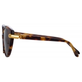 Linda Farrow - Palm Cat Eye Sunglasses in Tortoiseshell - LFL1211C2SUN - Linda Farrow Eyewear