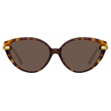 Linda Farrow - Palm Cat Eye Sunglasses in Tortoiseshell - LFL1211C2SUN - Linda Farrow Eyewear