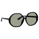 Linda Farrow - Paloma Hexagon Sunglasses in Black - LFL1415C1SUN - Linda Farrow Eyewear