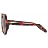 Linda Farrow - Paloma Hexagon Sunglasses in Tortoiseshell - LFL1415C2SUN - Linda Farrow Eyewear