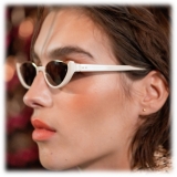 Linda Farrow - Occhiali da Sole Ralph & Russo Robyn Cat Eye in Crema - LFL1169C5SUN - Linda Farrow Eyewear