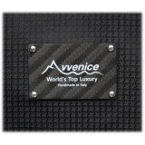Avvenice - Infinite S - Carbon Fiber Bag - Black - Handmade in Italy - Exclusive Luxury Collection