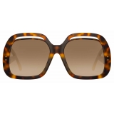 Linda Farrow - Renata Oversized Sunglasses in Tortoiseshell - LFL1126C2SUN - Linda Farrow Eyewear