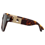 Linda Farrow - Sabine Oversized Sunglasses in Tortoiseshell - LFL1298C2SUN - Linda Farrow Eyewear