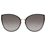 Linda Farrow - Silvie Cat Eye Sunglasses in Black - LFL1244C1SUN - Linda Farrow Eyewear