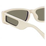 Linda Farrow - Occhiali da Sole Talita Rectangular in Bianco - LFL1419C3SUN - Linda Farrow Eyewear