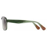 Portrait Eyewear - Joaquin Green and Tortoise - Sunglasses - Handmade in Italy