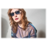 Portrait Eyewear - June Nero Marmo Blu - Occhiali da Sole - Realizzati a Mano in Italia - Exclusive Luxury