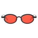 Portrait Eyewear - Lye Black Red - Sunglasses - Handmade in Italy - Exclusive Luxury Collection