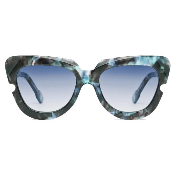 Portrait Eyewear - The Muse Blue Tortoise - Sunglasses - Handmade in Italy - Exclusive Luxury Collection