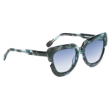 Portrait Eyewear - The Muse Blue Tortoise - Sunglasses - Handmade in Italy - Exclusive Luxury Collection