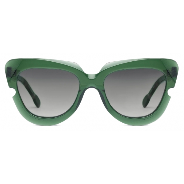Portrait Eyewear - The Muse Verde - Occhiali da Sole - Realizzati a Mano in Italia - Exclusive Luxury
