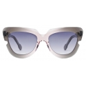 Portrait Eyewear - The Muse Grey Pink Gradient - Sunglasses - Handmade in Italy - Exclusive Luxury