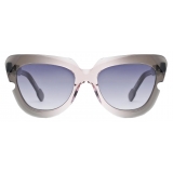 Portrait Eyewear - The Muse Grey Pink Gradient - Sunglasses - Handmade in Italy - Exclusive Luxury
