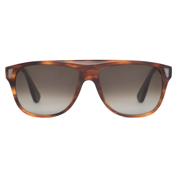 Portrait Eyewear - VCR Wooden Tortoise - Sunglasses - Handmade in Italy - Exclusive Luxury Collection