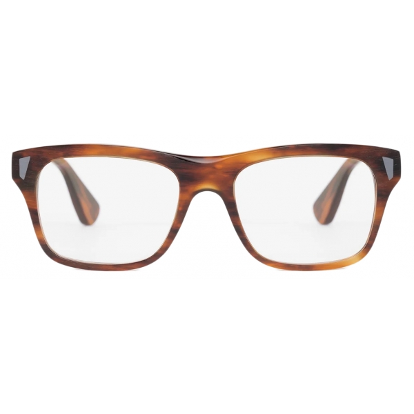 Portrait Eyewear - Hawk Wooden Tortoise - Optical Glasses - Handmade in Italy - Exclusive Luxury