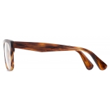 Portrait Eyewear - Hawk Wooden Tortoise - Optical Glasses - Handmade in Italy - Exclusive Luxury