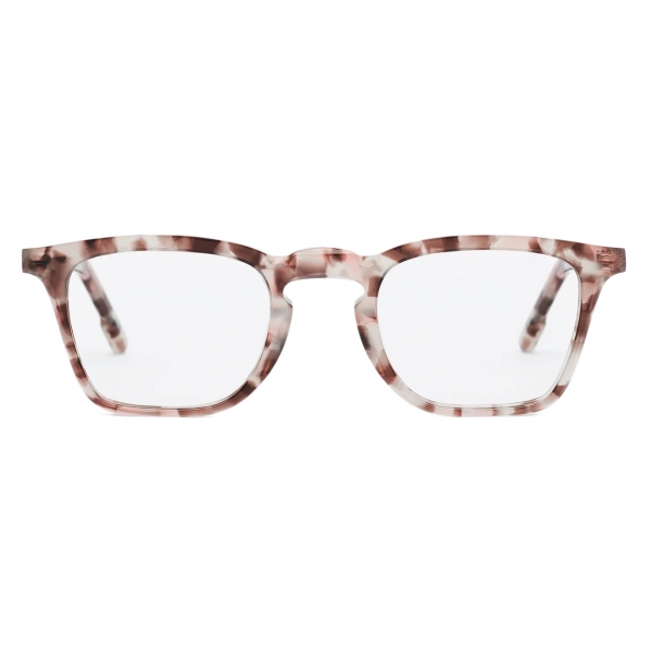 Portrait Eyewear - The Author Pink Tortoise - Optical Glasses - Handmade in Italy - Exclusive Luxury