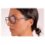 Portrait Eyewear - The Stylist Tartaruga Grigia - Occhiali da Vista - Realizzati a Mano in Italia