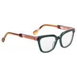 Portrait Eyewear - Vega Havana Verde - Occhiali da Vista - Realizzati a Mano in Italia - Exclusive Luxury