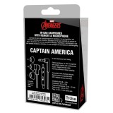 Tribe - Captain America - Marvel - Auricolari con Microfono e Comando Multifunzionale - Smartphone