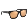 Linda Farrow - Max D-Frame Sunglasses in Black Yellow Gold - LFL71C51SUN - Linda Farrow Eyewear