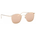 Linda Farrow - Simon Square Sunglasses in Rose Gold - LFLC479C3SUN - Linda Farrow Eyewear