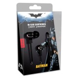 Tribe - Batman - DC Comics - Auricolari con Microfono e Comando Multifunzionale - Smartphone