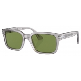 Persol - PO3272S - Grigio Trasparente / Verde - Occhiali da Sole - Persol Eyewear