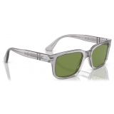 Persol - PO3272S - Transparent Grey / Green - Sunglasses - Persol Eyewear