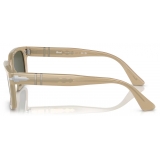 Persol - PO3272S - Beige Opalino / Verde - Occhiali da Sole - Persol Eyewear