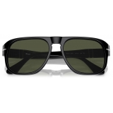 Persol - PO3310S - Jean - Black / Green - Sunglasses - Persol Eyewear