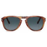Persol - 714SM - Steve McQueen - Light Havana / Polarized Blue - Sunglasses - Persol Eyewear