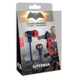 Tribe - Superman - DC Comics - Auricolari con Microfono e Comando Multifunzionale - Smartphone