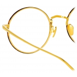 Linda Farrow - Adams Oval Optical Glasses in Yellow Gold Tortoiseshell - LFL925C5OPT - Linda Farrow Eyewear