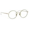 Linda Farrow - Occhiali da Vista Adams Oval in Oro Chiaro Cachi - LFL925C6OPT - Linda Farrow Eyewear