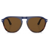 Persol - PO3302S - Blu / Marrone Polarizzate - Occhiali da Sole - Persol Eyewear