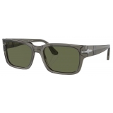Persol - PO3315S - Transparent Taupe Gray / Polar Green - Sunglasses - Persol Eyewear