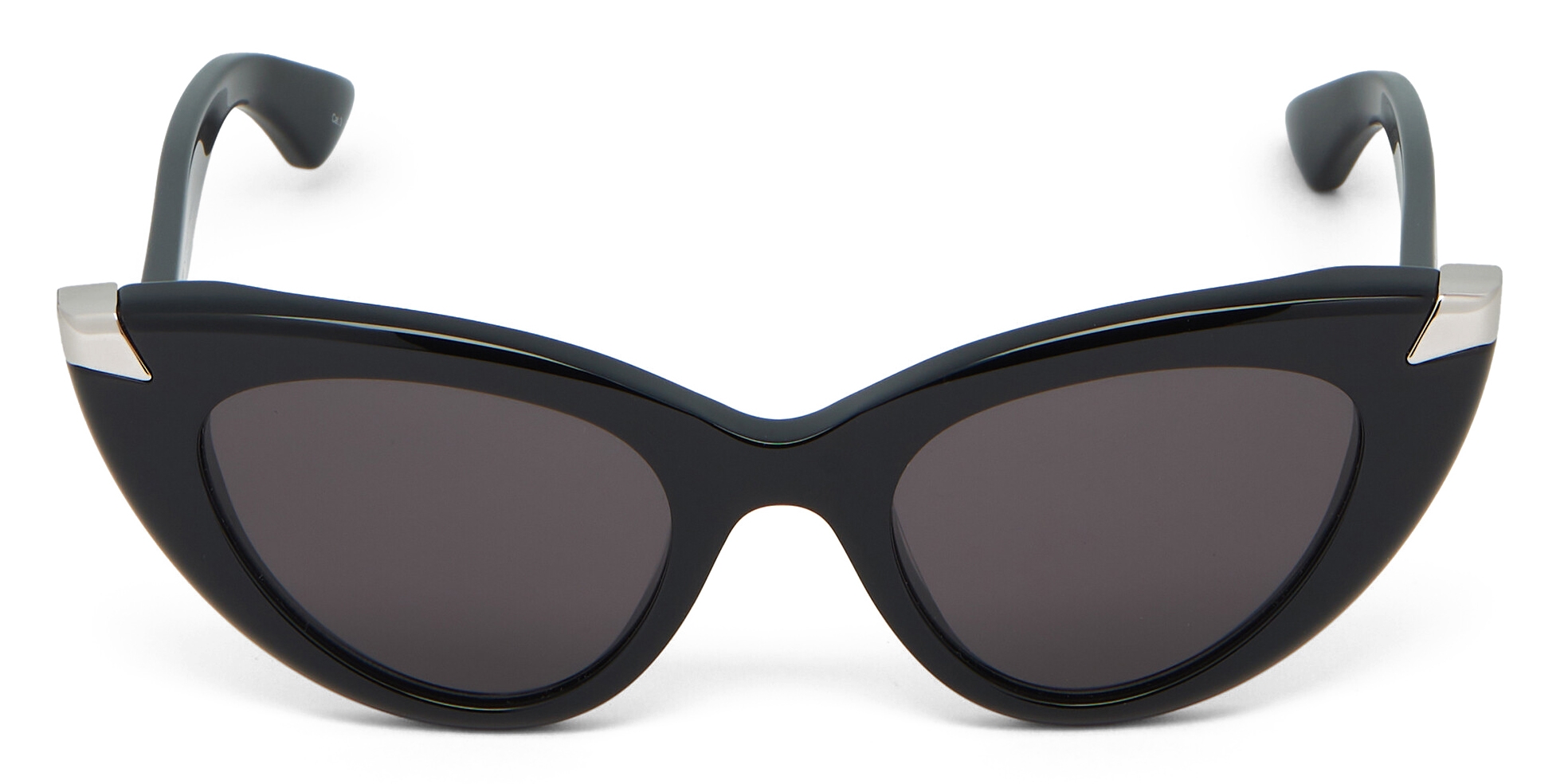 サングラス alexander mcqueen Black acetate Punk Rivet sunglasses Punk Rivet Geometric Sunglasses Black/Smoke for Women