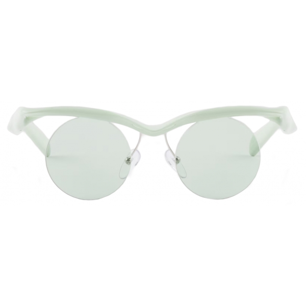 Prada - Prada Runway - Round Sunglasses - Mint Green - Prada
