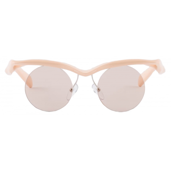 Prada - Prada Runway - Round Sunglasses - Peach Hazelnut Brown - Prada Collection - Sunglasses - Prada Eyewear