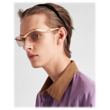 Prada - Prada Runway - Rectangular Sunglasses - Peach Hazelnut Brown - Prada Collection - Sunglasses - Prada Eyewear